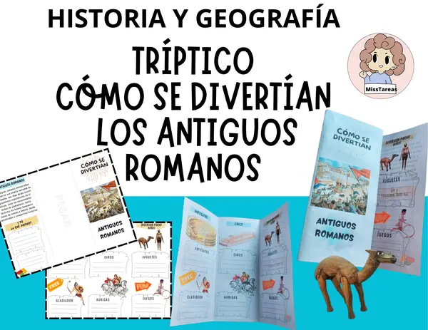 Tríptico - Historia: Cómo se divertían los romanos - Entretenimiento en la Antigua Roma