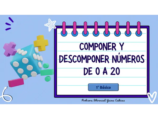 Composición y descomposición 1 a 20.