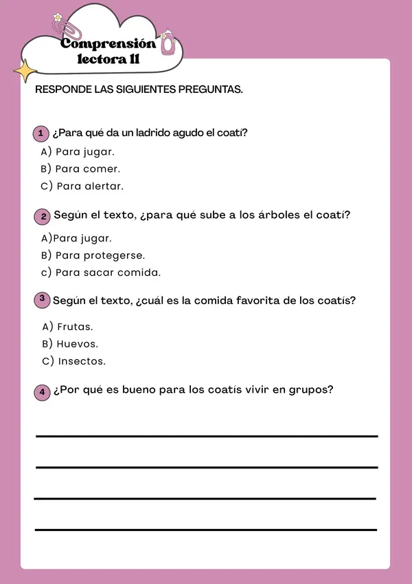 Lecturas tipo simce 2°
