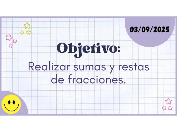 SUMA Y RESTA DE FRACCIONES CON IGUAL DENOMINADOR