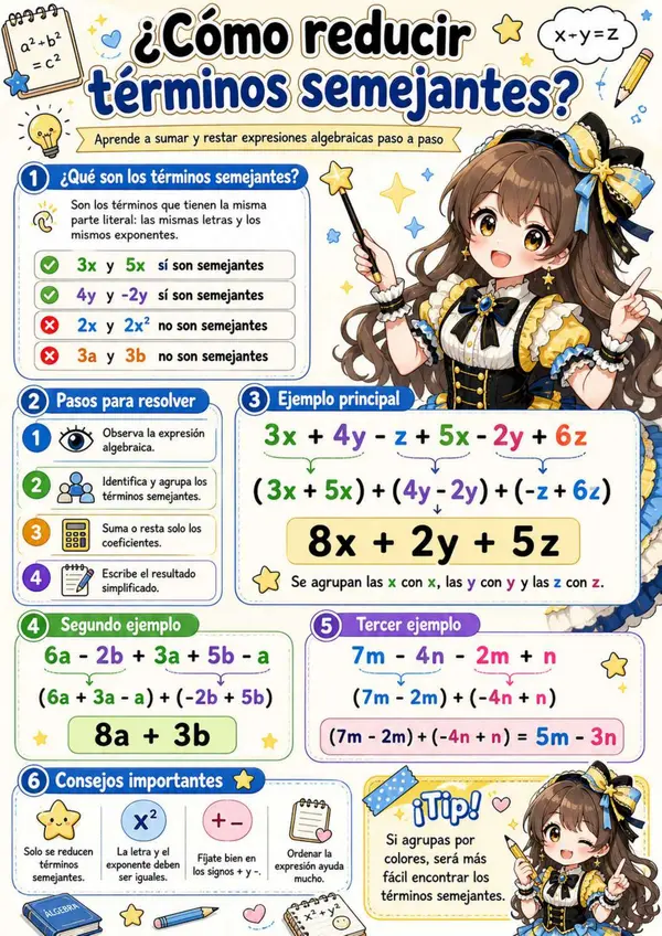 Reducción de terminos semejantes