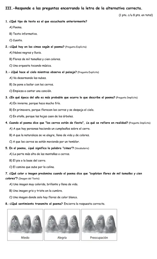 1ero básico: Lenguaje