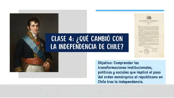 8° Cambios con la independencia de Chile