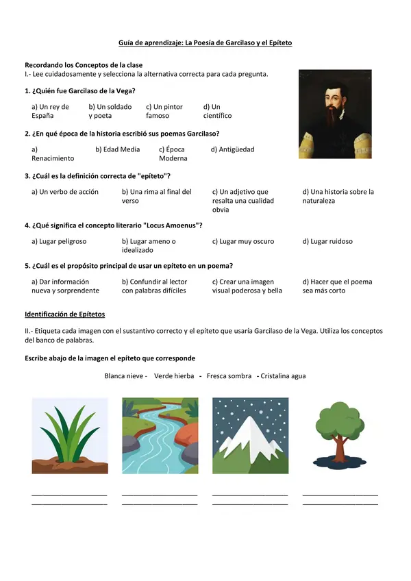 Epíteto y poemas.