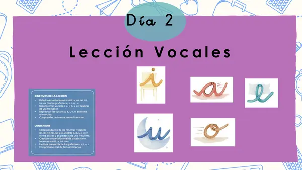 Día 2 Leccion Vocales Método Matte