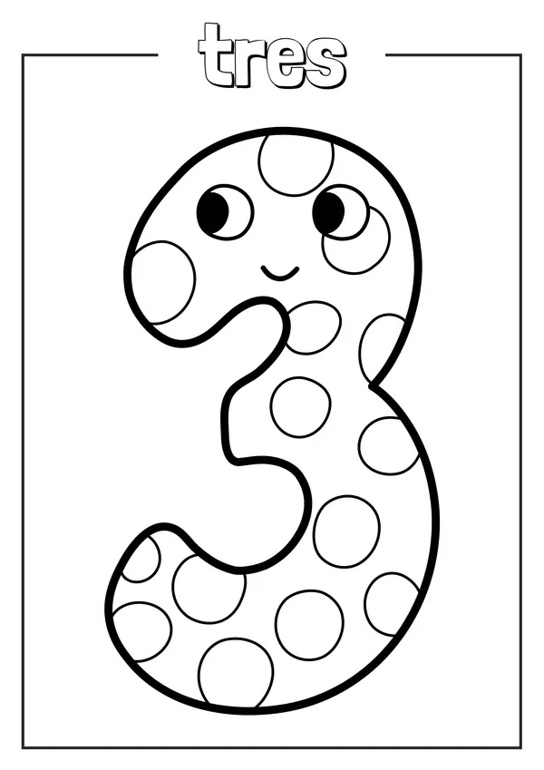 Libro para colorear números