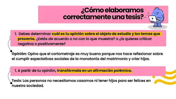 PPT Actividad texto argumentativo - ¿Cómo elaborar tesis y argumentos?