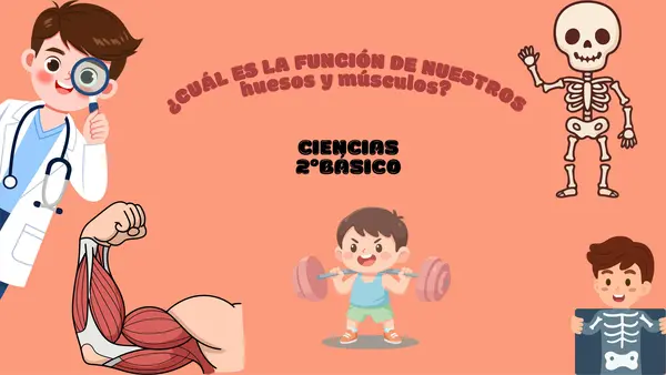 Presentación clase de ciencias "los músculos y los huesos" 2°año 
