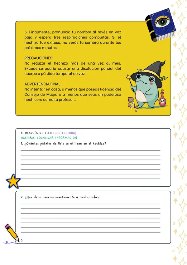 Comprensión Lectora: ¡Domina el método R.I.C.E. con magia!