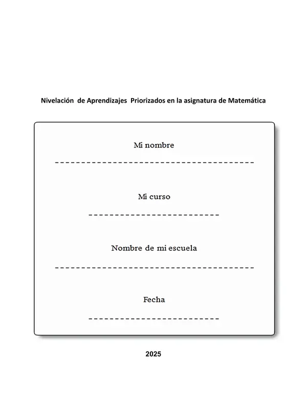 Proyecto Nivelación Matemática Segundo OA 9