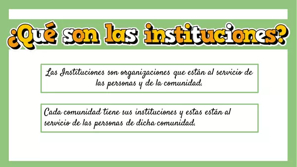 "Las Instituciones"