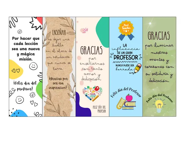 DÍA DEL PROFESOR/ 15 SEPARADORES DE PÁGINA