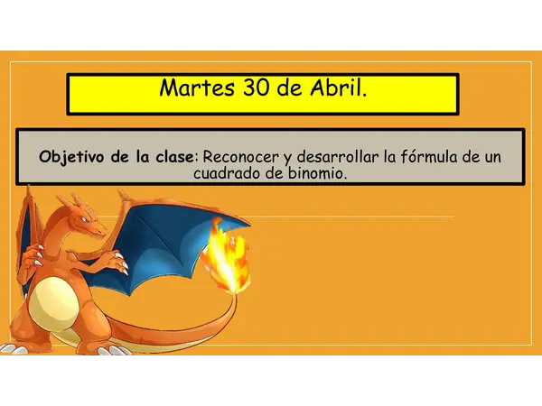 Clase cuadrado de binomio
