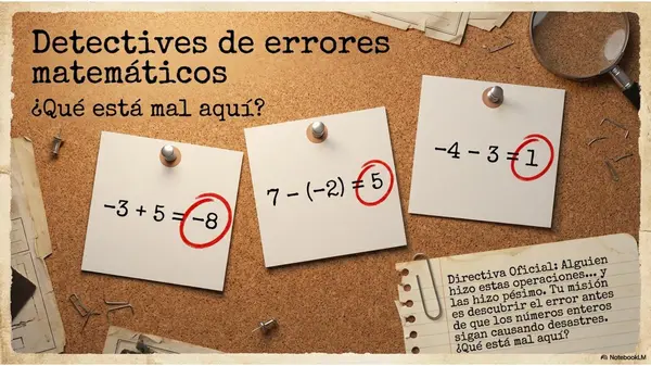 Búsqueda del Tesoro de Números Enteros | PPT Matemática 7° Básico OA1