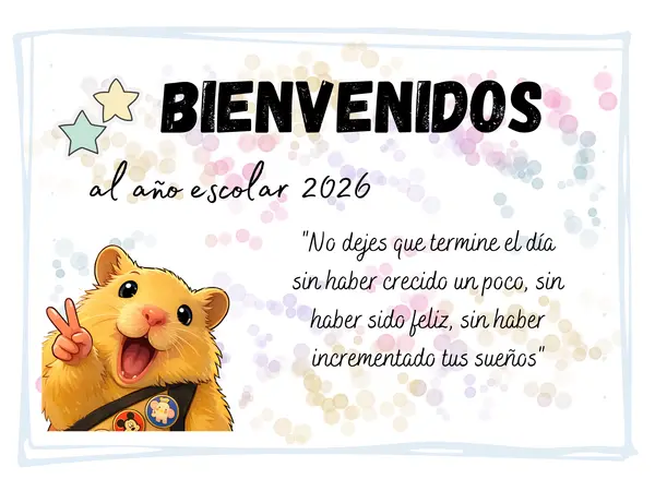 TARJETA DE BIENVENIDA 