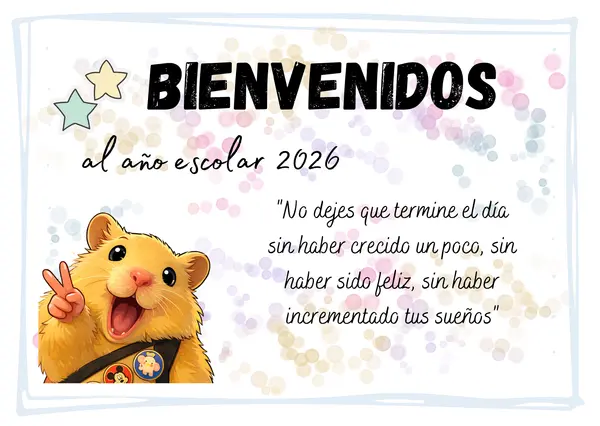 TARJETA DE BIENVENIDA 