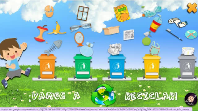 Juego digital ¡Vamos a reciclar! (Día de la Tierra)