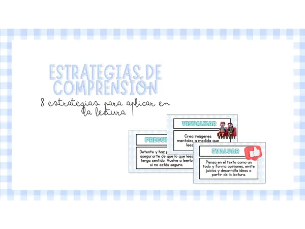 Presentación: 8 habilidades de comprensión lectora