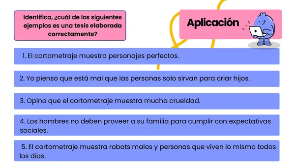 PPT Actividad texto argumentativo - ¿Cómo elaborar tesis y argumentos?