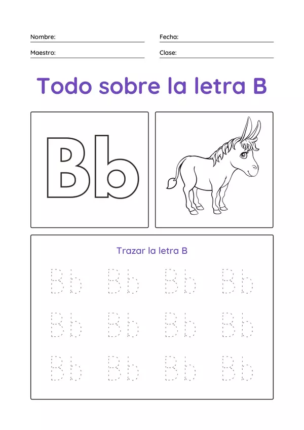 Todo sobre la letra B | profe.social