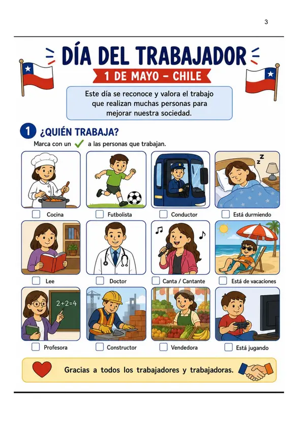 Día del trabajaor-Secuencia Didáctica-PIE-ED. ESPECIAL 