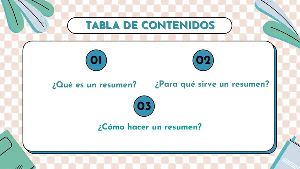 ¿Cómo hacer un resumen?