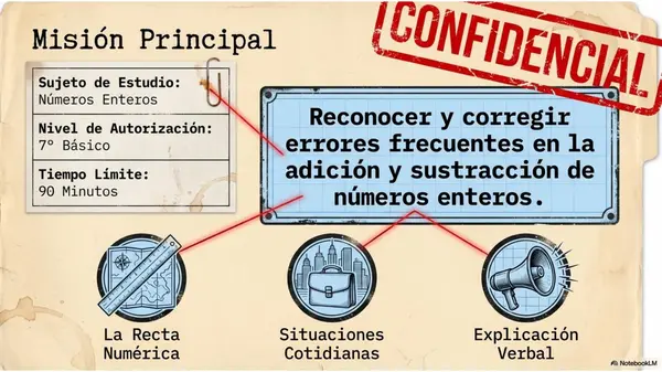 Búsqueda del Tesoro de Números Enteros | PPT Matemática 7° Básico OA1