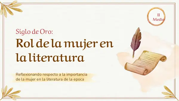 Rol de la mujer en siglo de oro