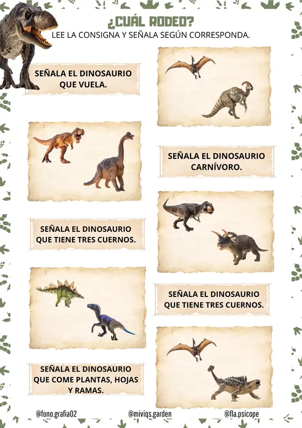 Comprensión Lectora 1: DINOS (30 actividades)
