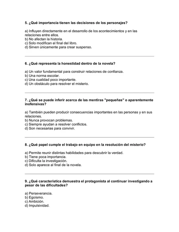 Prueba del libro "El ladrón de mentiras” (Roberto Santiago) 5° básico