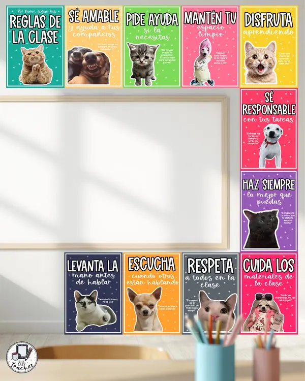 POSTERS MEME - DECORACIÓN SALA DE CLASES