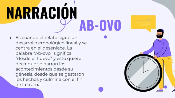 Disposición Temporal en los Relatos