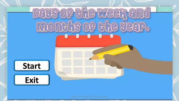 Days of the week and months of the year