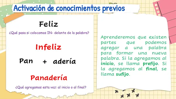 Prefijos y sufijos