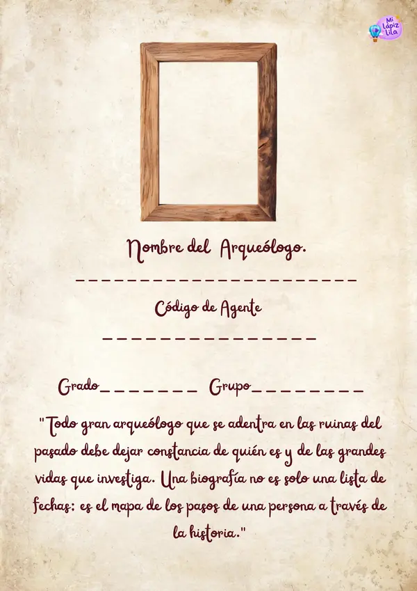 EXPEDIENTE DE IDENTIDAD "LA BIOGRAFÍA"