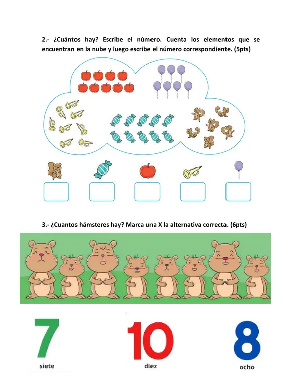 Prueba de matemáticas 
