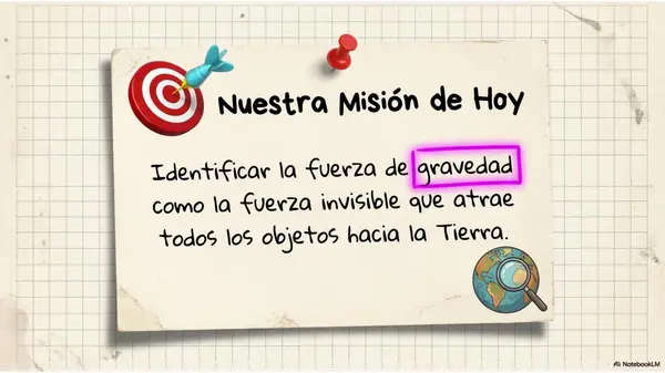 Clase 5: Fuerza de Gravedad | Diapositivas Ciencias 4° Básico