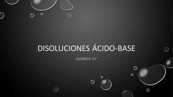 Presentación disoluciones ácido-base