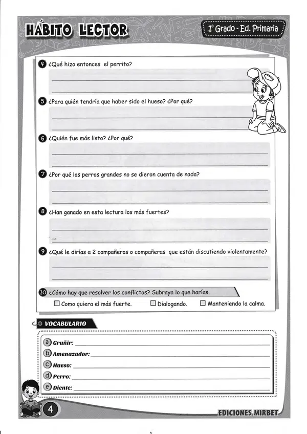 Cuadernillo de Hábito Lector