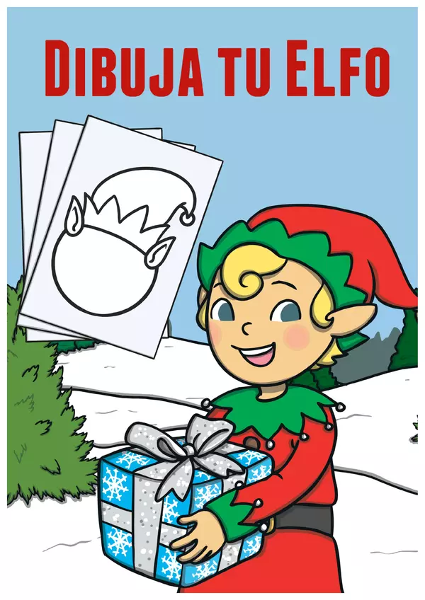❤️🎅🏼Manualidad de Navidad: Dibuja tu elfo.🎅🏼❤️