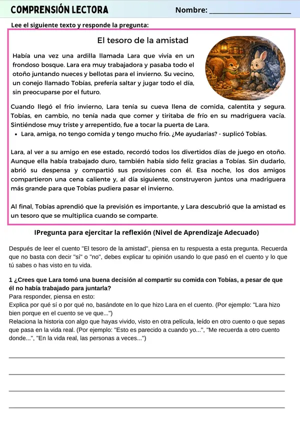 Habilidad de Reflexionar Lenguaje y Comunicación