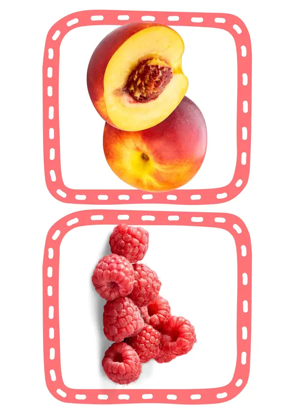 Tarjetas campo semántico Frutas 