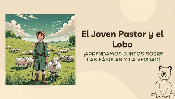 Fábula y comprensión lectora – El joven pastor y el lobo 🐺