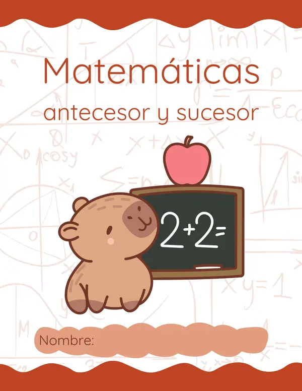 Actividad Matemática: Antecesor y Sucesor con Capibaras 🧮🦫