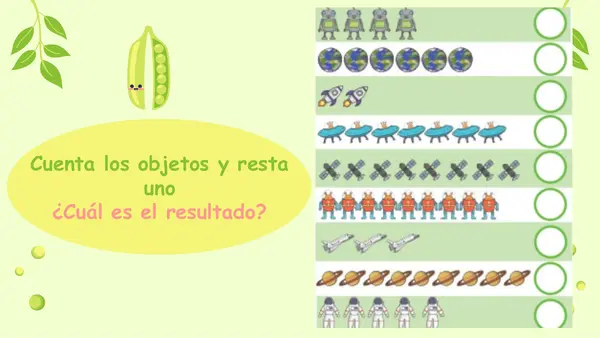 sustracciones 1º y 2º básico