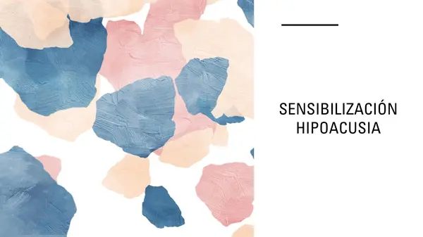 Sensibilización hipoacusia