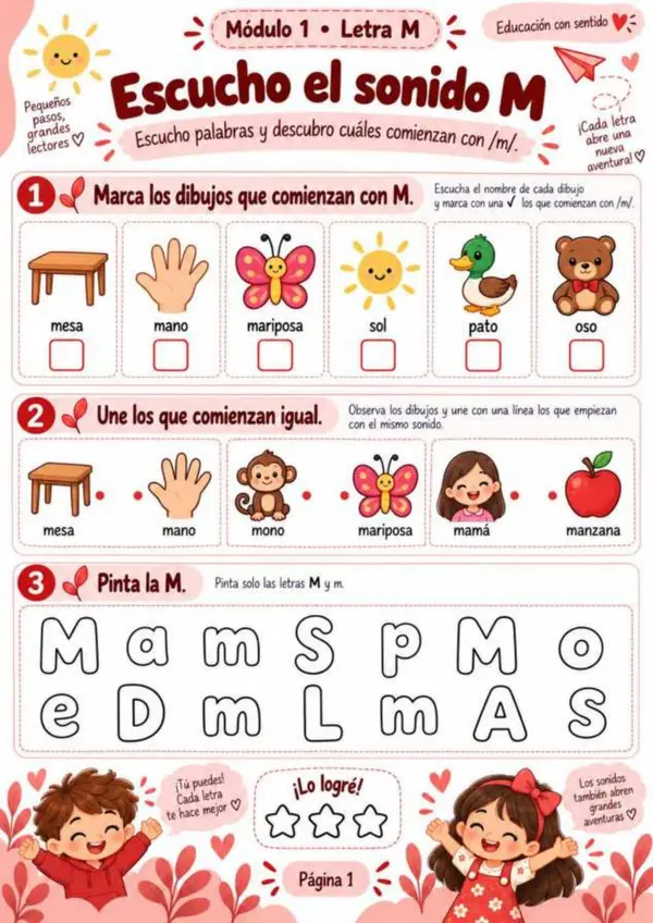 Pequeños pasos, grandes lectores | Cuadernillo completo de iniciación a la lectura y escritura