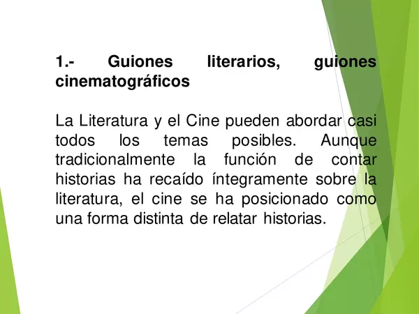 PRESENTACION Relacion-entre-cine-y-literatura, lenguaje, cuarto medio