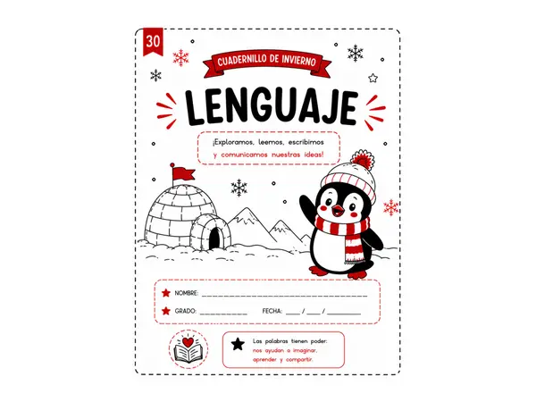 Cuadernillo de invierno reforzando  lenguaje 3°- 4° básico