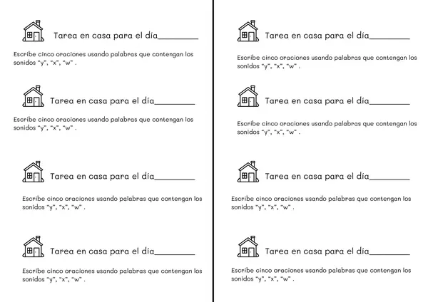 Tareas semanales lenguaje 2 básico